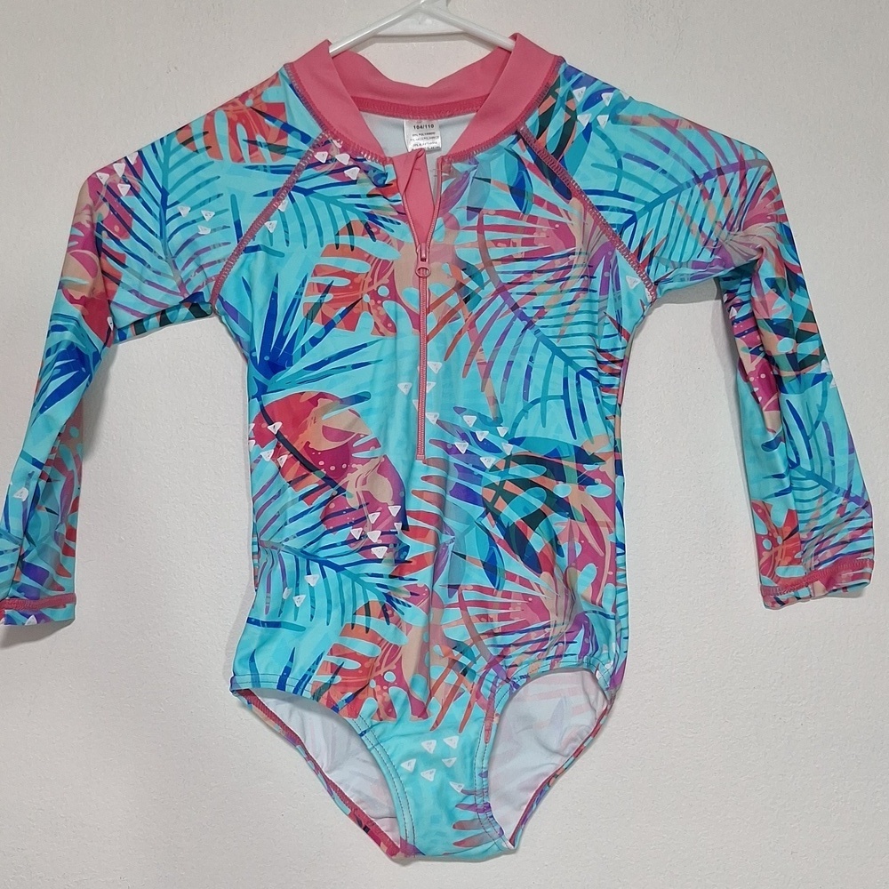 Tropical Kids Swim Rashguard Swimsuit